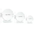 Round Shape Crystal Award With 3/5" Thick Base | https://www.bestnamebadges.com