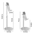 Height Adjustable Aluminum Desktop Cellphone Stand Holder | https://www.bestnamebadges.com