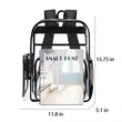 Waterproof See Through Backpack Stadium Clear Bag | https://www.bestnamebadges.com