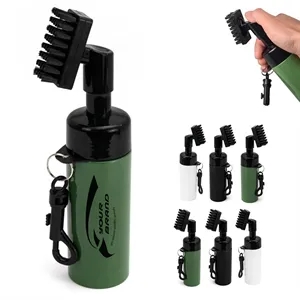 Golf Club Groove Cleaner Brush Bottle with Water Dispenser