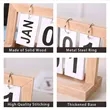 Creative Wooden Modern Simple Ppage Turning Calendar | https://www.bestnamebadges.com