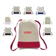 Cotton Canvas Two Tone Sport Backpack | https://www.bestnamebadges.com