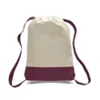 Cotton Canvas Two Tone Sport Backpack | https://www.bestnamebadges.com