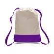 Cotton Canvas Two Tone Sport Backpack | https://www.bestnamebadges.com