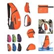 Foldable Hiking Crossbody Sling Backpack | https://www.bestnamebadges.com