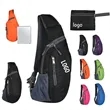Foldable Hiking Crossbody Sling Backpack | https://www.bestnamebadges.com