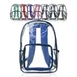 Economy Clear Plastic Backpack with Mesh Pocket | https://www.bestnamebadges.com
