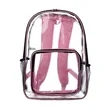 Economy Clear Plastic Backpack with Mesh Pocket | https://www.bestnamebadges.com