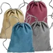Linen Cromwell Drawstring Backpacks | https://www.bestnamebadges.com