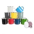 12Oz. Camping Enamel Mug with Silver Rim & Handle | https://www.bestnamebadges.com