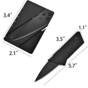 Card Shaped Folding Pocket Knife