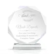 Round Faceted Crystal Award With Pedestal Base | https://www.bestnamebadges.com