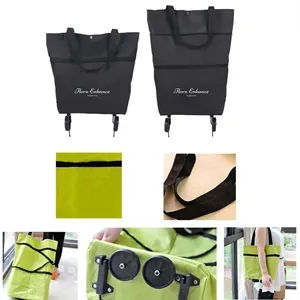 Folding Wheeled Shopping Tote