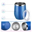12 Oz Insulated Wine Tumbler with Lid | https://www.bestnamebadges.com