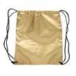 Shiny Drawstring Backpacks | https://www.bestnamebadges.com