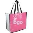 Extra Large Laminated Shopping Tote Bag | https://www.bestnamebadges.com