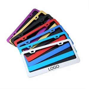 MOQ 50 Custom Aluminium Alloy License Plate Frame