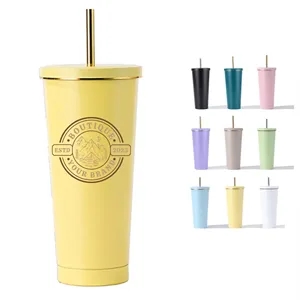 25Oz. Leak-Proof Insulated Stainless Steel Reusable Tumbler