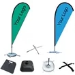 9FT Custom Adversting Beach Flags | https://www.bestnamebadges.com