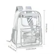 Clear Backpack Heavy Duty PVC Transparent | https://www.bestnamebadges.com