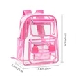 Clear Backpack Heavy Duty PVC Transparent | https://www.bestnamebadges.com