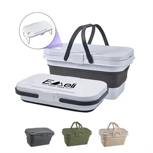 Collapsible Multicolor Picnic Basket