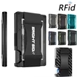 Minimalist Wallet Carbon Fiber Card Holder RFID Blocking | https://www.bestnamebadges.com
