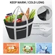 High-Capacity Foldable Tote Cooler Pizza Insulation Bag | https://www.bestnamebadges.com