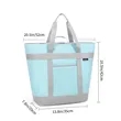 High-Capacity Foldable Tote Cooler Pizza Insulation Bag | https://www.bestnamebadges.com