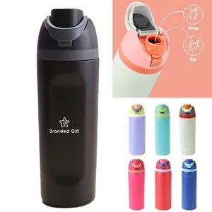Insulated Stainless Steel Water Bottle with Straw