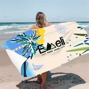 Microfiber Velour Beach Towel