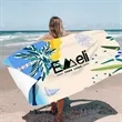 Microfiber Velour Beach Towel | https://www.bestnamebadges.com