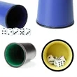 Genuine Leather Cup Set with 5 Dice | https://www.bestnamebadges.com