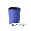 Genuine Leather Cup Set with 5 Dice | https://www.bestnamebadges.com
