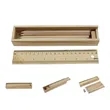 12-Piece Colored Pencil Set In Wooden Ruler Box | https://www.bestnamebadges.com