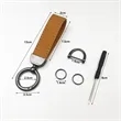 Universal Durable Leather 360 Degree Rotatable Keychain | https://www.bestnamebadges.com