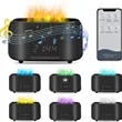 Flame Diffuser with Bluetooth Speaker and Clock Humidifier | https://www.bestnamebadges.com