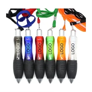 MOQ 100 Colored Lanyard Press Ballpoint Pen