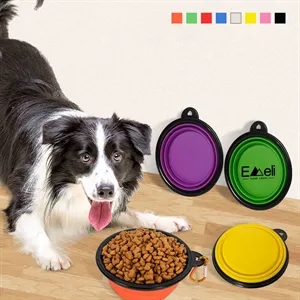 12 oz. 34 oz Portable Folding Pet Bowl Hook Clip