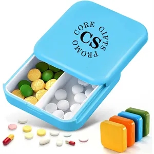2 Compartments Daily Pill Organizer