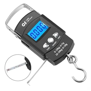 Fish Scale 50kg with Built-in Measuring Tape