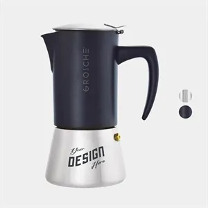 GROSCHE® Steel 6 Cup Stovetop Moka Pot Espresso Coffee Maker | https://www.bestnamebadges.com