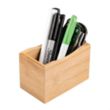 Bamboo Desk Organizer Cup Tray | https://www.bestnamebadges.com