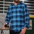Burnside Men's Plaid Flannel Shirt | https://www.bestnamebadges.com