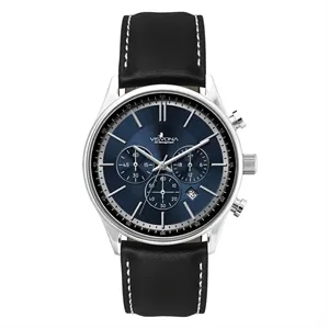 Unisex-Watch-Blue-Sunray-Dial-Chronograph