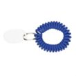 Custom EVA Bracelet Wrist Coil With Tag Keyring | https://www.bestnamebadges.com