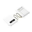 Portable LED Display Power Bank Charger Battery with Cables | https://www.bestnamebadges.com