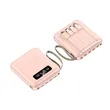 Portable LED Display Power Bank Charger Battery with Cables | https://www.bestnamebadges.com