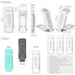Portable Rechargeable Kids Clip On LED Reading Lights | https://www.bestnamebadges.com