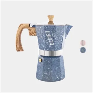 GROSCHE® Stone 3 Cup Stovetop Moka Pot Espresso Coffee Maker | https://www.bestnamebadges.com